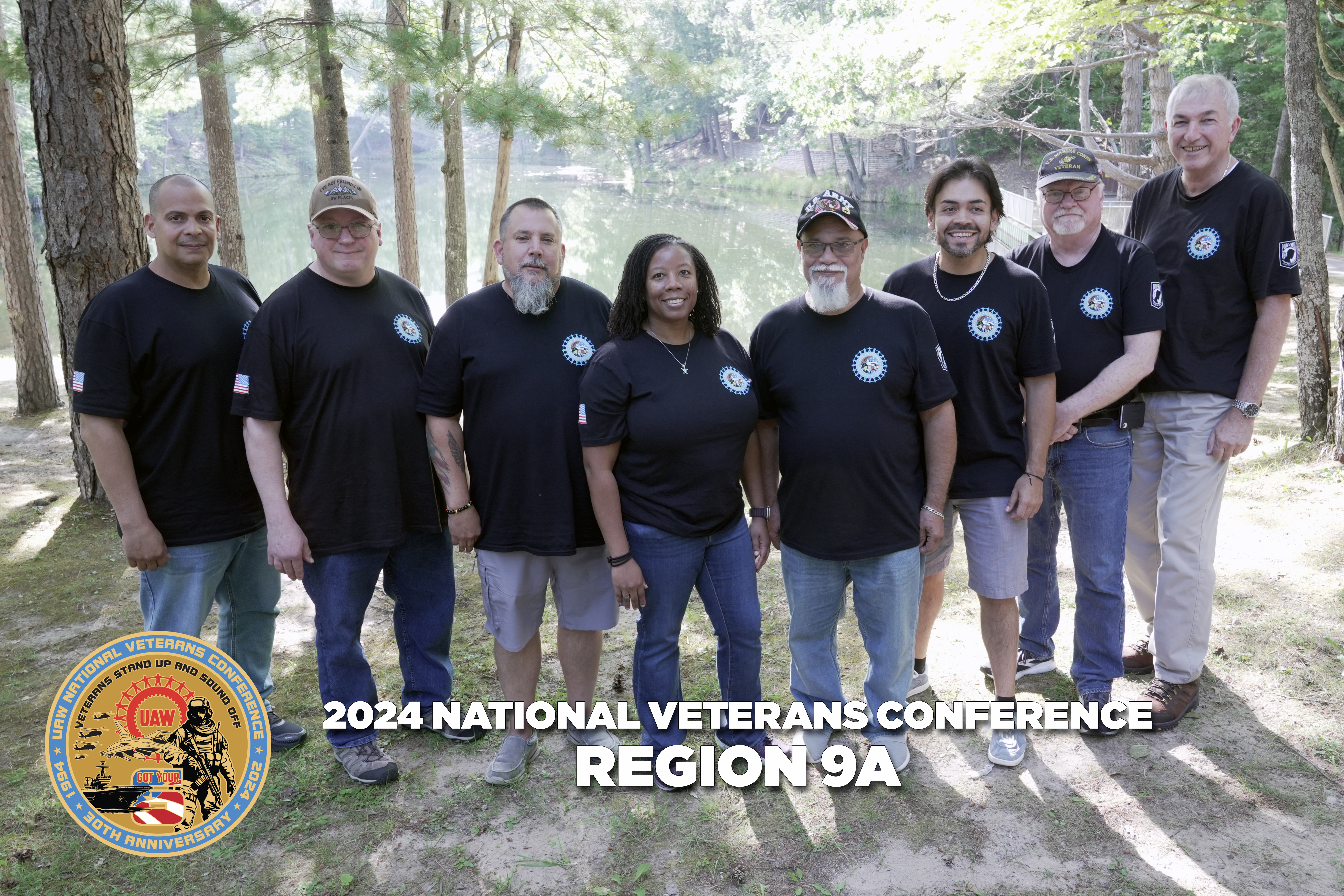 Region 9A members at 2024 Veterans Conference in Black Lake