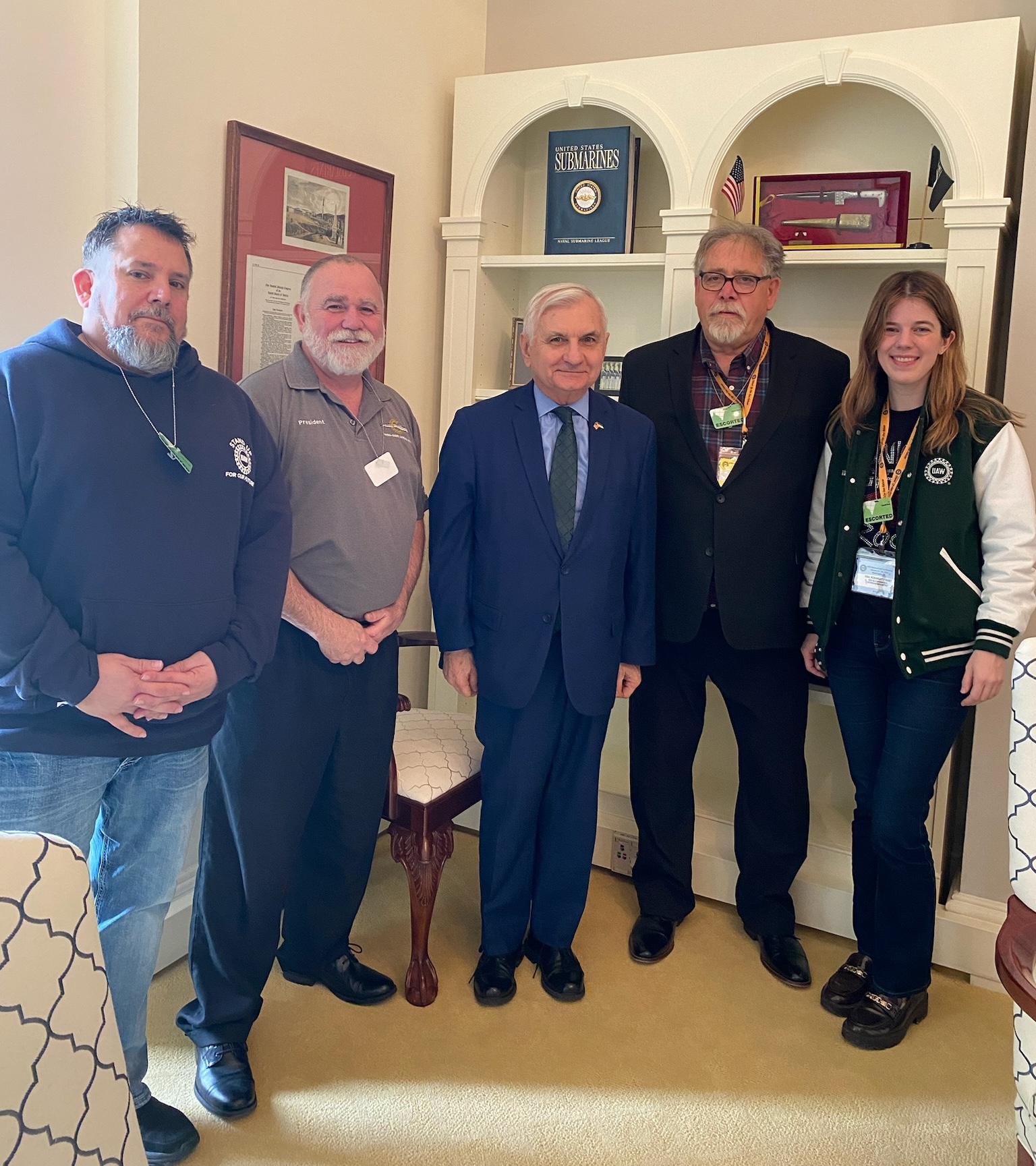 Rhode Island CAP Council members meeting with Senator Jack Reed