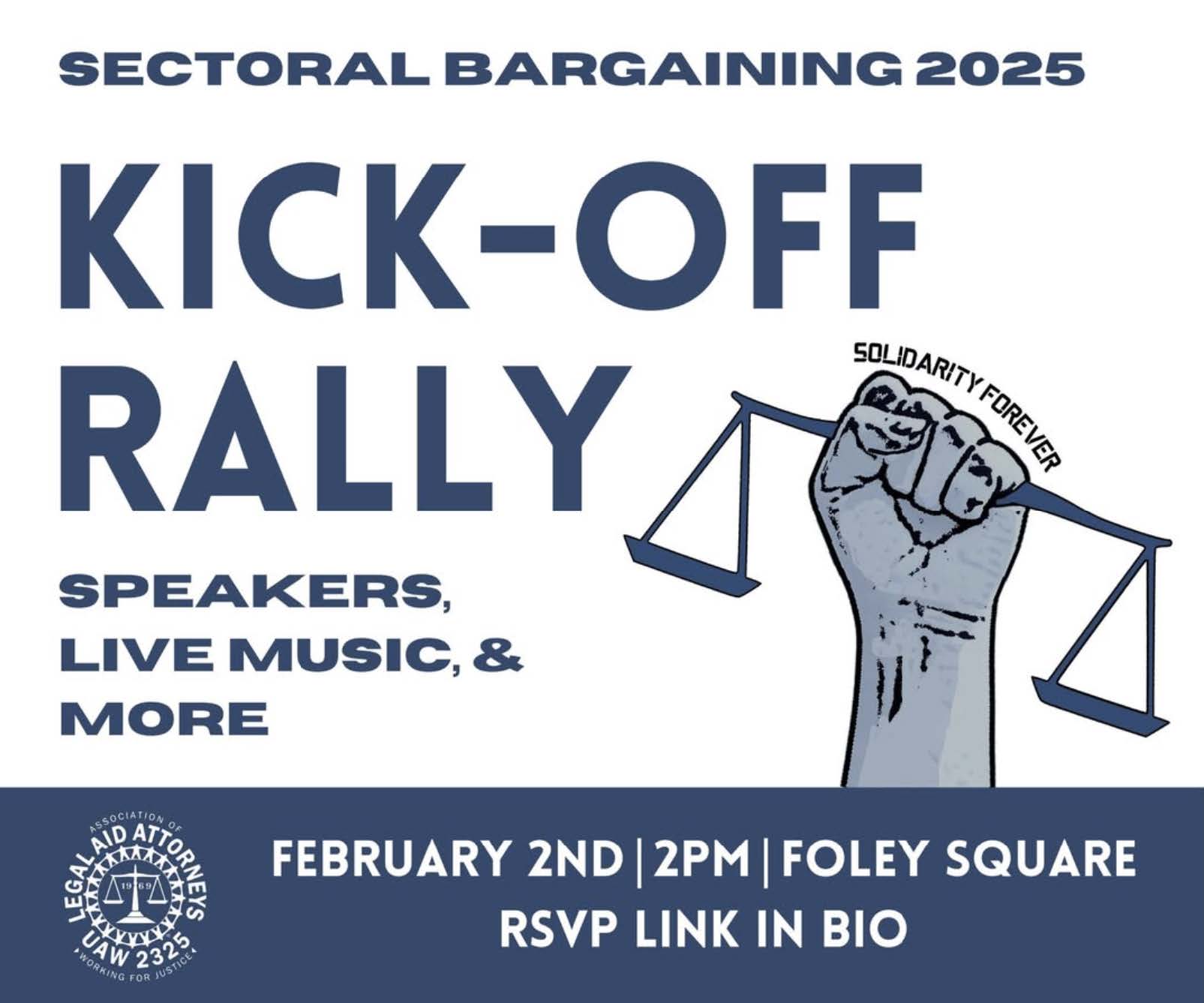 ALAA Local 2325 Sectoral Bargaining Kickoff Rally