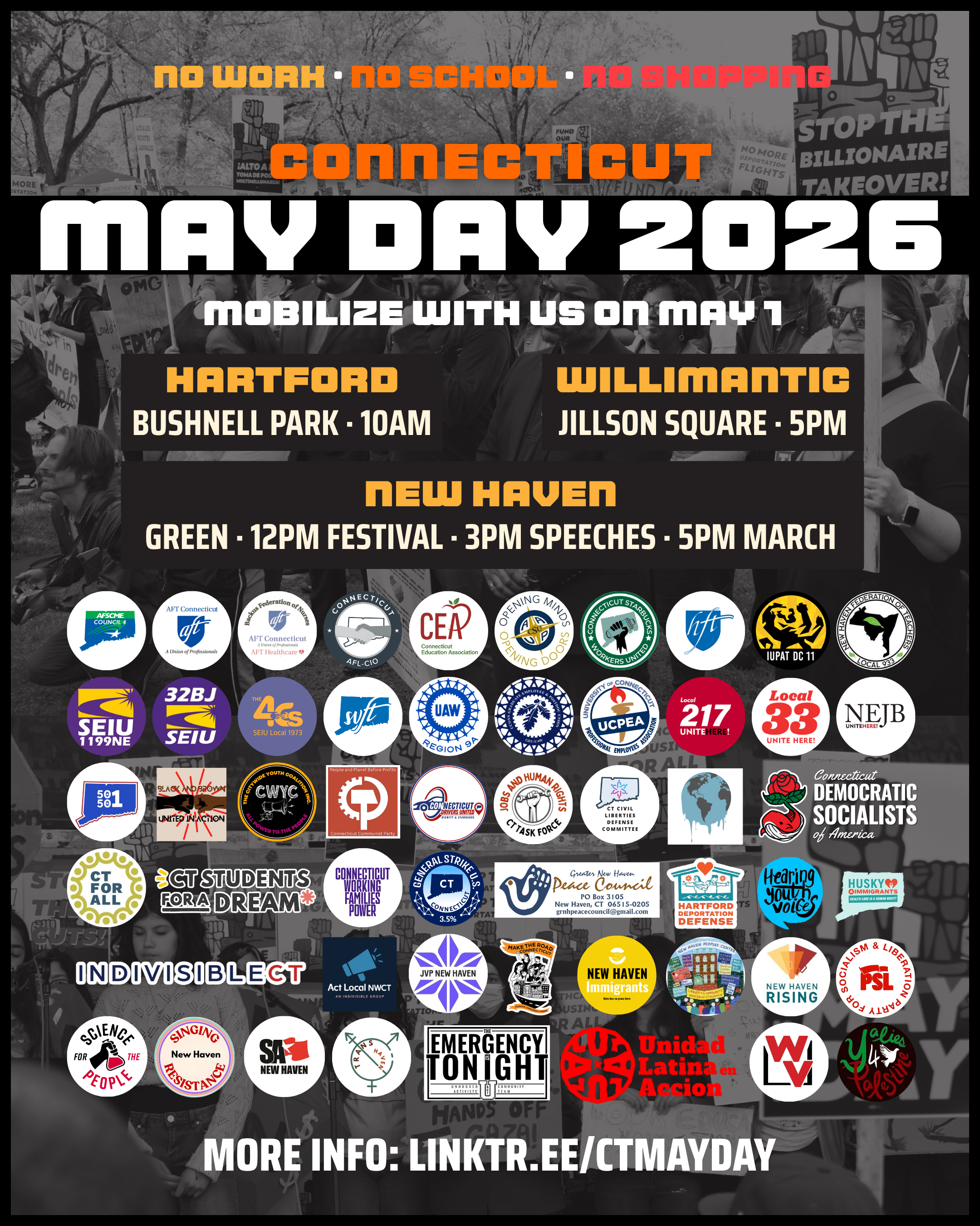 Connecticut May Day 2026