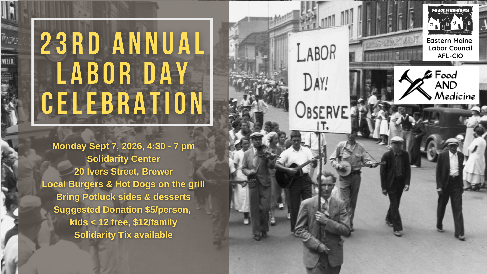 23rd Annual Labor Day Celebration