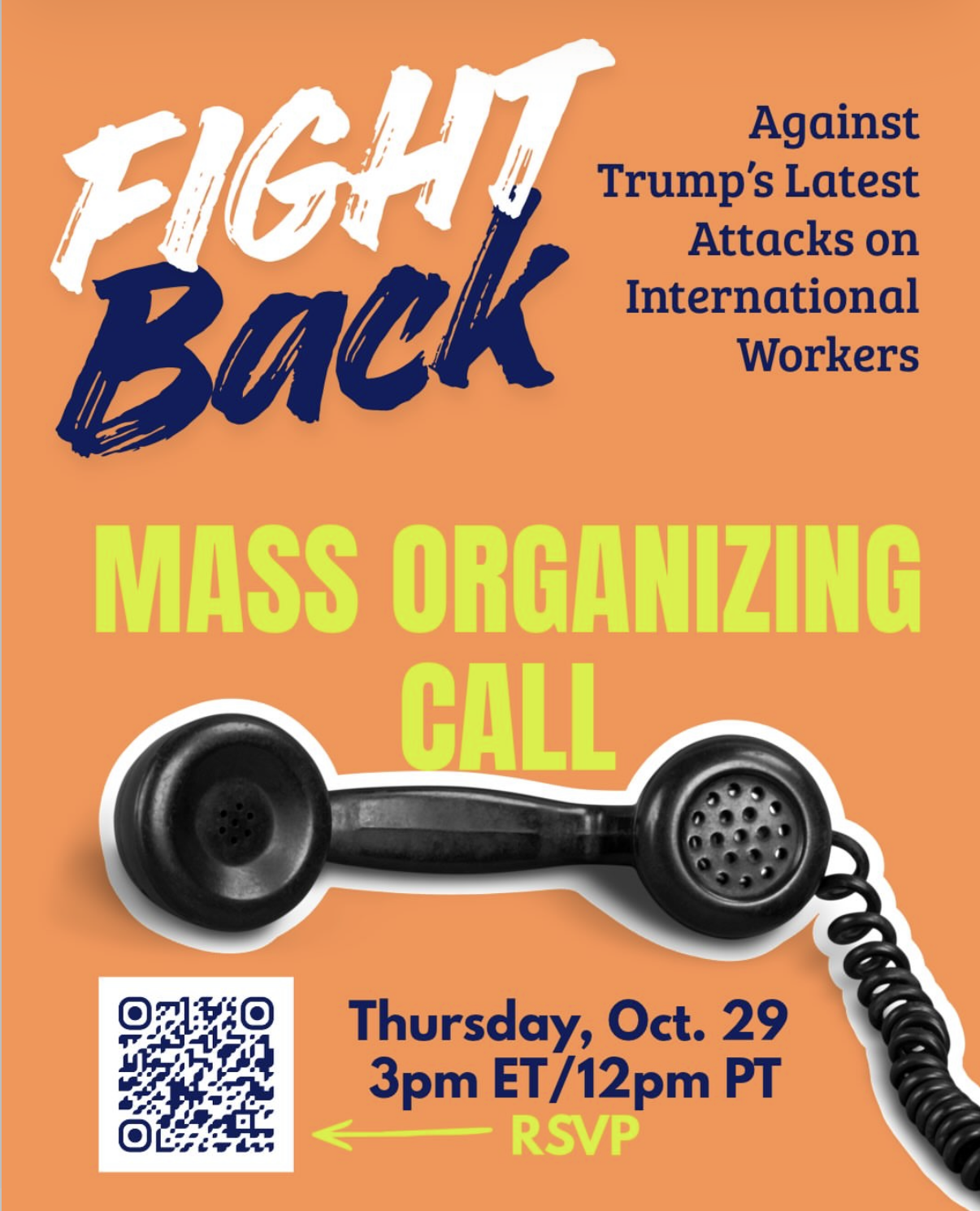 Fight Back Mass Organizing Call