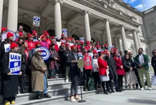 MFJ Union rallies in NYC