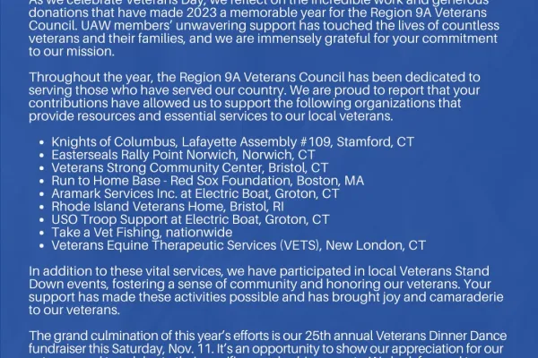 2023 Veterans Day Message