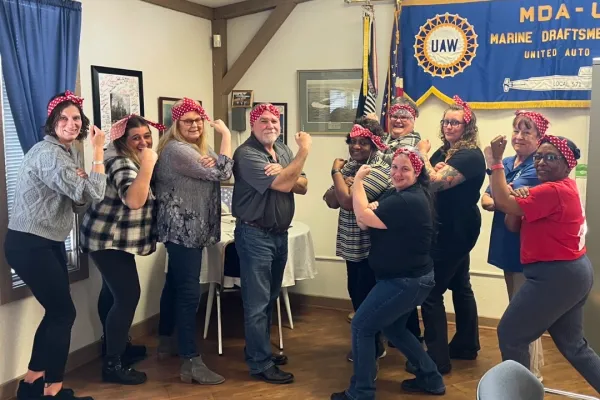 Region 9A's Women's Council joined UAW Women in celebrating Rosie the Riveter Day