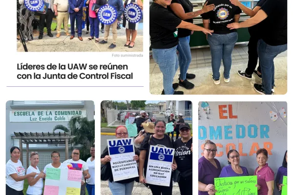 Photos of Local 2396 School Cafeteria Workers in Puerto Rico