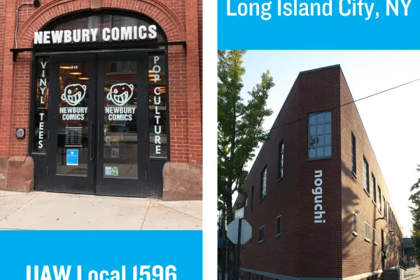 Noguchi Museum & Newbury Comics Workers File NLRB Petitions for Union Elections