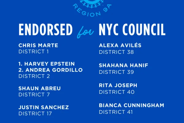 NYC Council Endorsements 2025