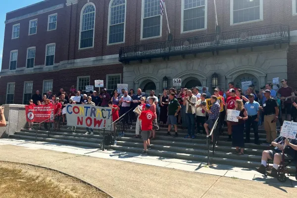 Rally at UMaine in August 2025
