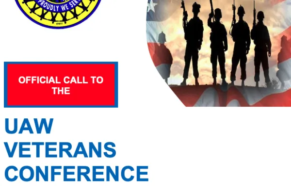 2026 UAW Veterans Conference, August 9-14, 2026