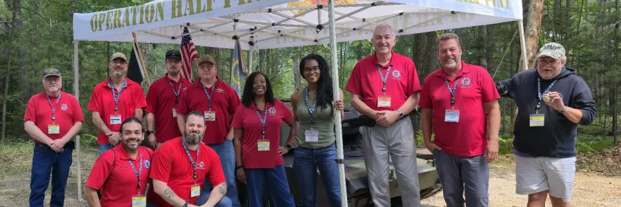 Region 9A members at the 2025 UAW Veterans Conference in Black Lake, Michigan