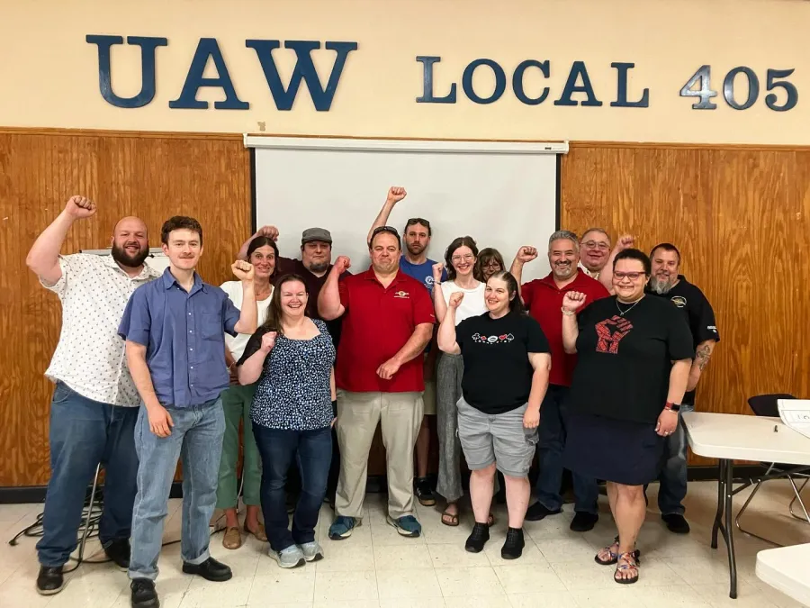 Region 9A members at New Organizing Training at UAW Local 405 in Hartford