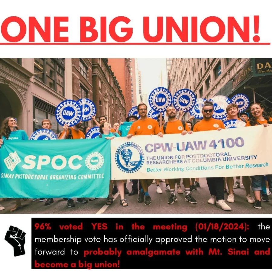 One big union! SPOC and CPW unite to form UAW Local 4100