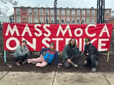 Mass MoCA workers on strike