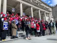 MFJ Union rallies in NYC