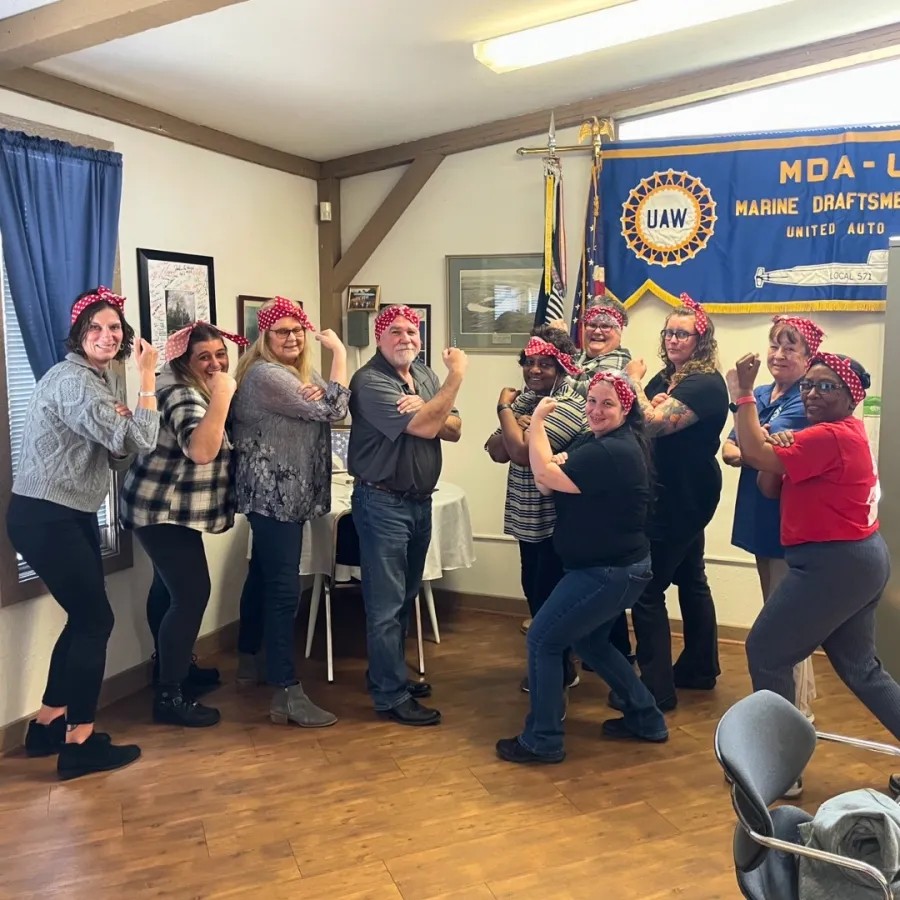 Region 9A's Women's Council joined UAW Women in celebrating Rosie the Riveter Day