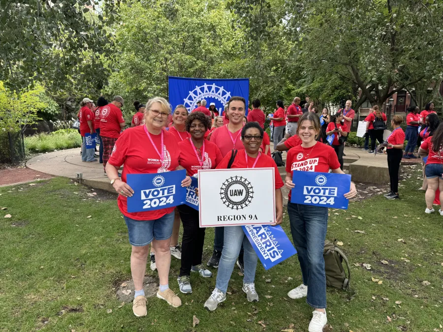 Region 9A members at 2024 Women's Conference rally in Chicago