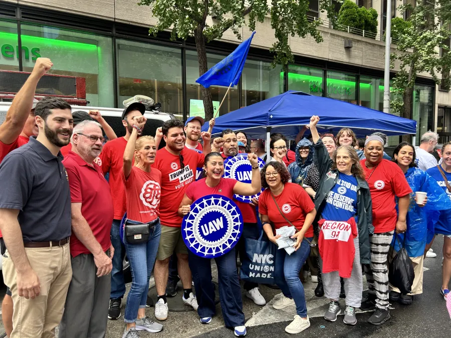 UAW Members March in 2024 NYC Labor Day Parade UAW Region 9A