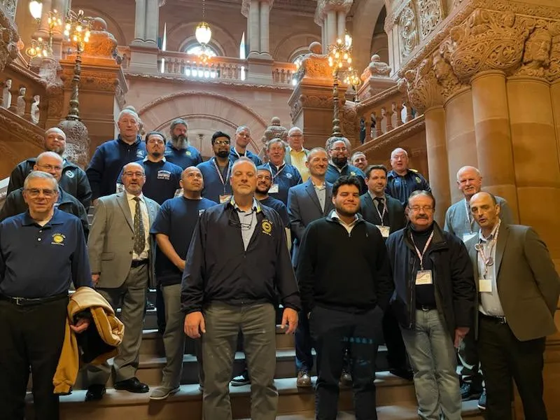 Local 259 members lobbying in Albany