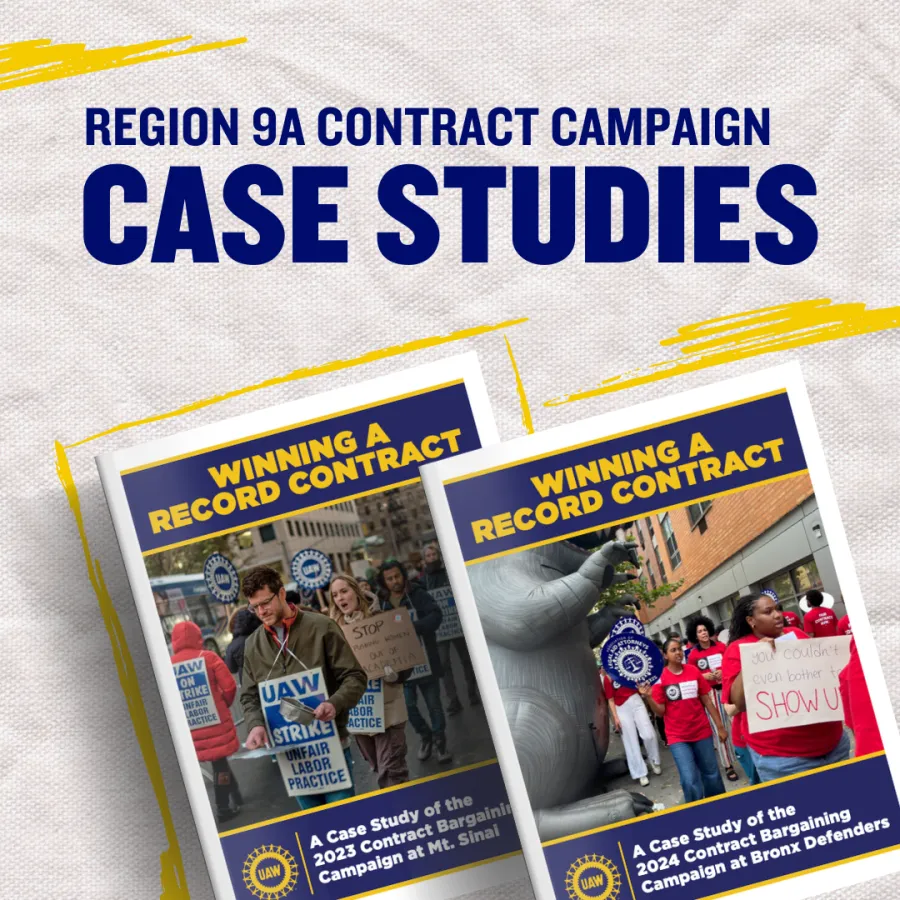 Region 9A Contract Campaign Case Studies
