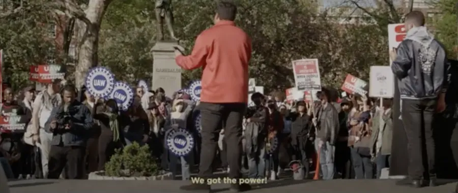UAW Region 9A Director Brandon Mancilla: "We got the power!"