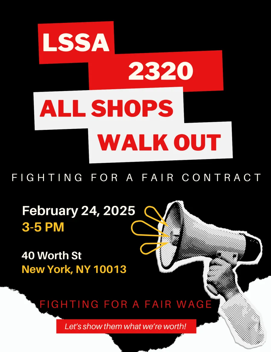 LSSA 2320 all shops walk out to fight for a fair contract