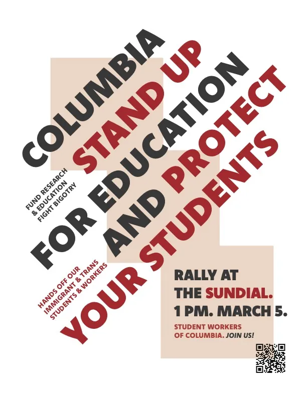 Columbia: Stand Up for Education and Protect Your Students