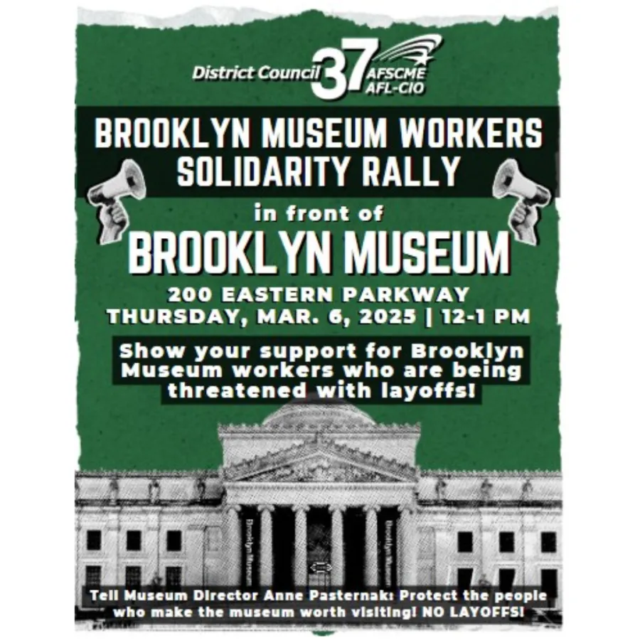 Brooklyn Museum Workers Solidarity Rally