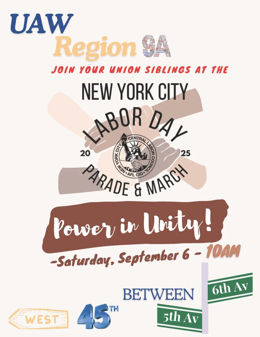 2025 NY Labor Day Parade Flyer