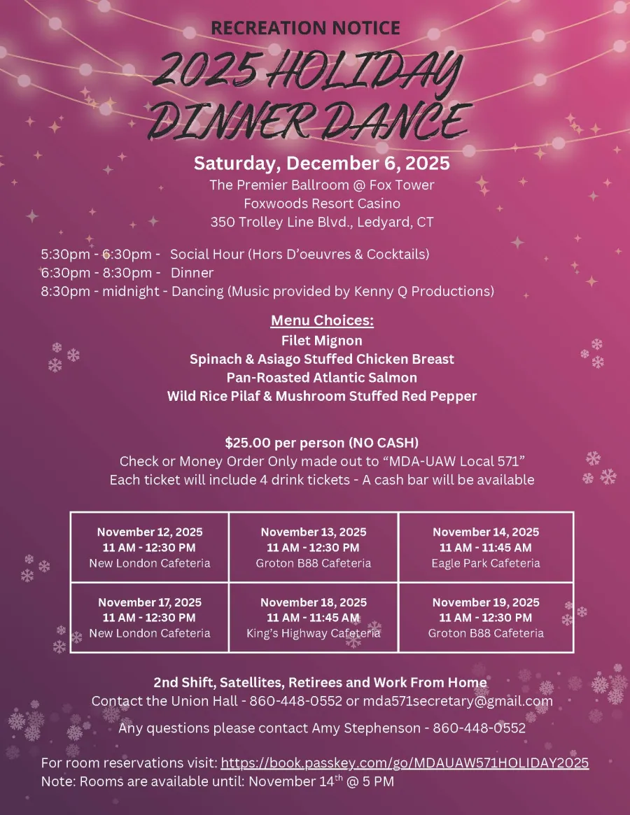 MDA Dinner Dance Flyer