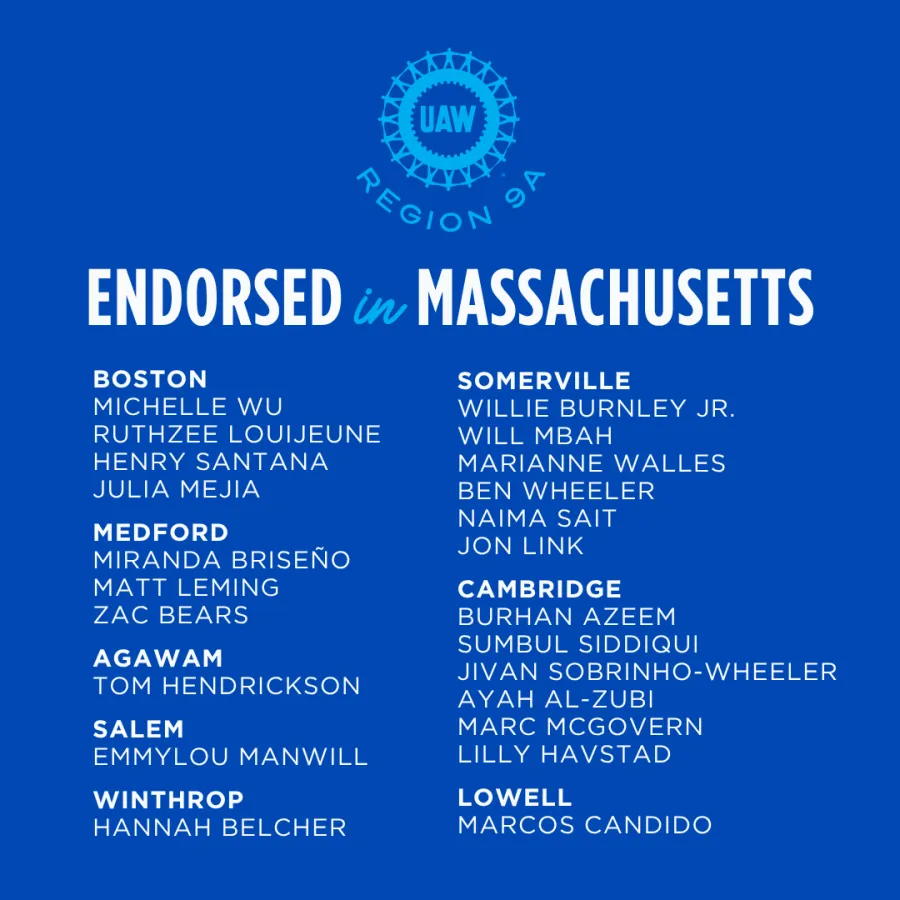 2025 Massachusetts municipal endorsements