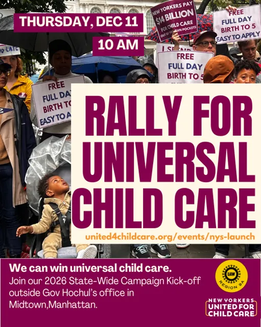 Rally for Universal Childcare