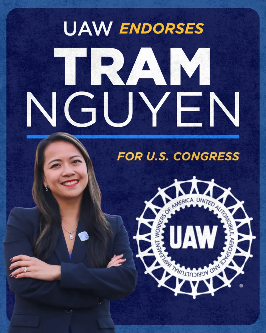 UAW endorses Tram Nguyen for U.S. Congress