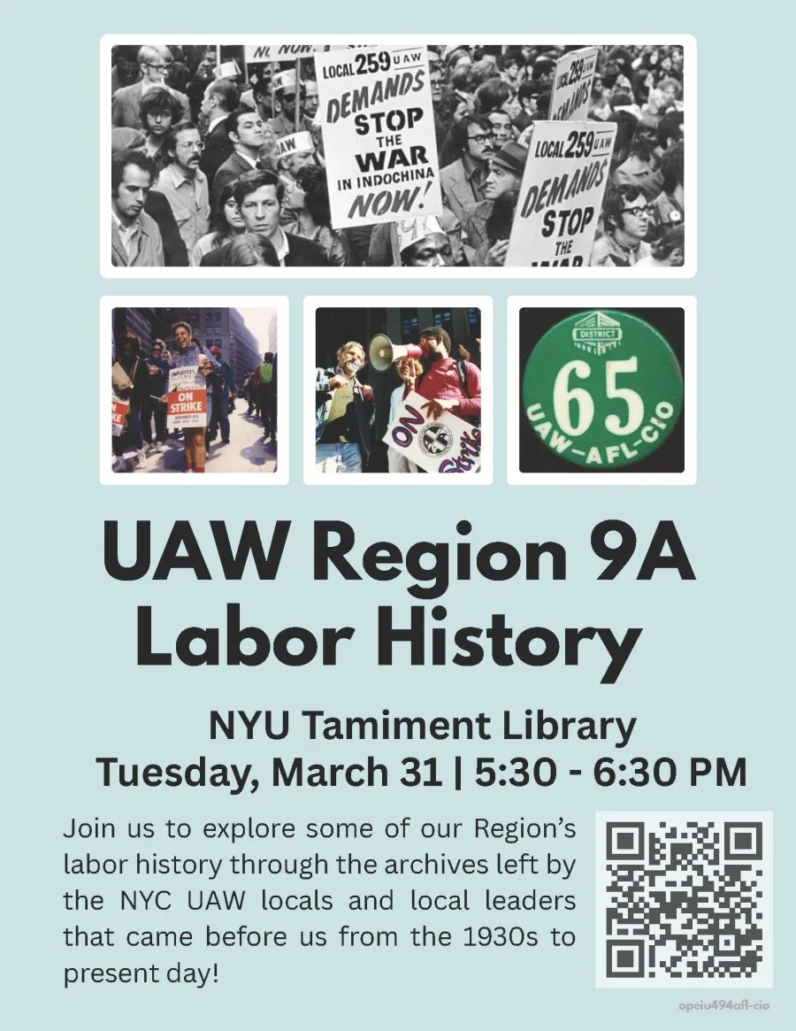 9A Labor History Flyer