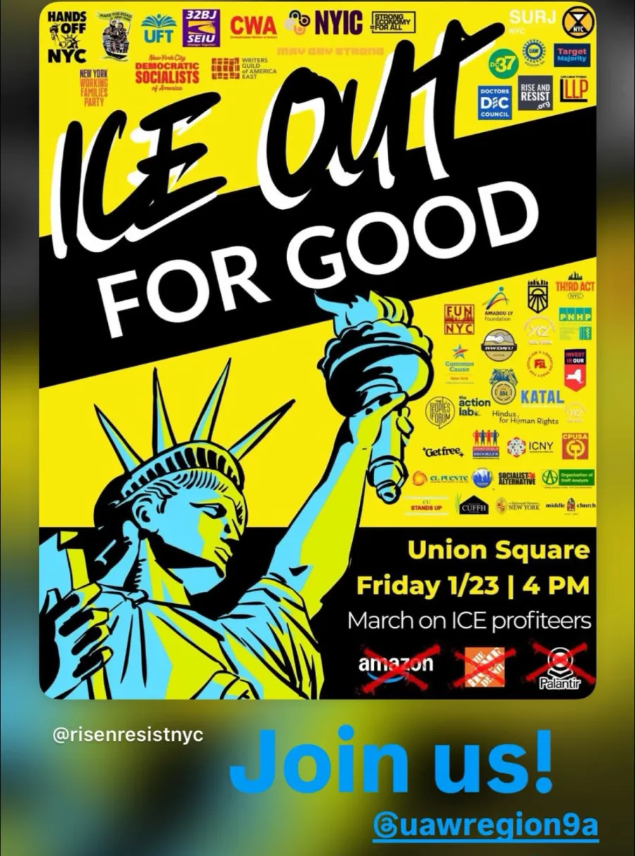 ICE Out For Good Jan 23 Flyer