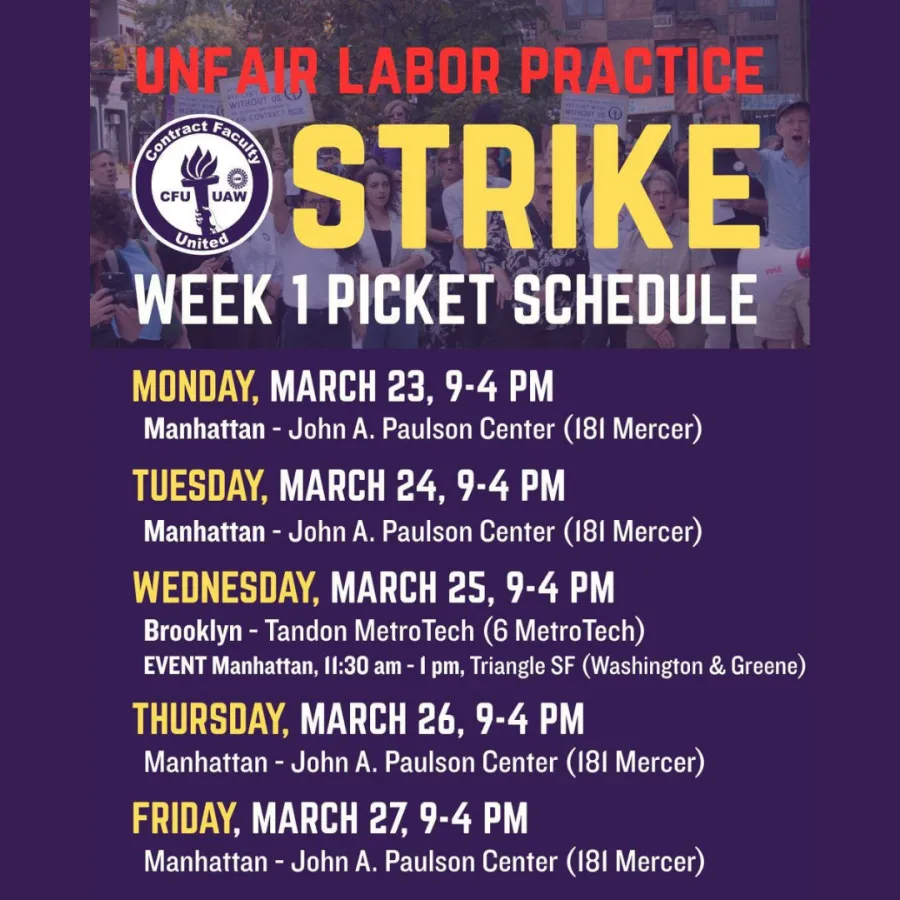 CFU UAW Strike Schedule