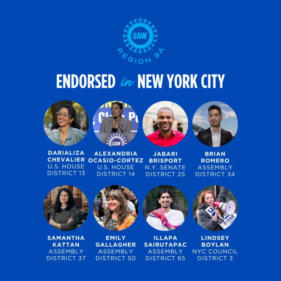 Endorsed in New York City