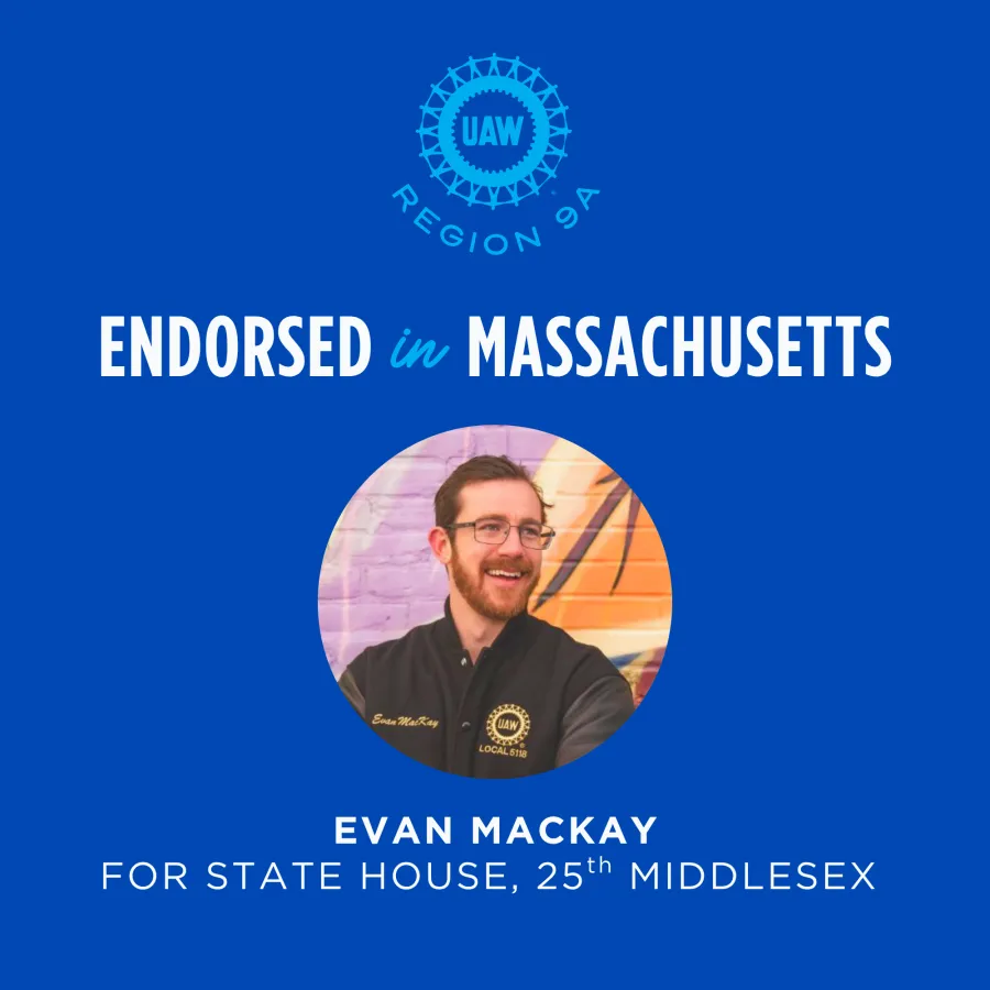 Endorsed in Massachusetts: Evan MacKay for State House, 25th Middlesex