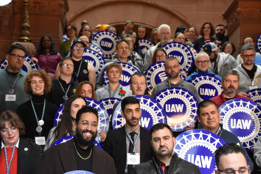 Members at press conference at 2026 Albany Lobbying Conference