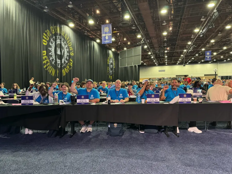 Local 405 and 571 delegates at 2026 Constitutional Convention