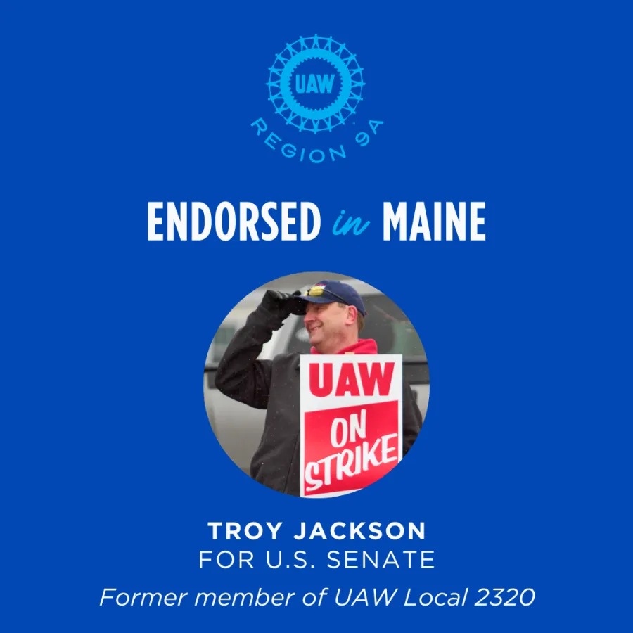 UAW Endorses Troy Jackson for US Senate