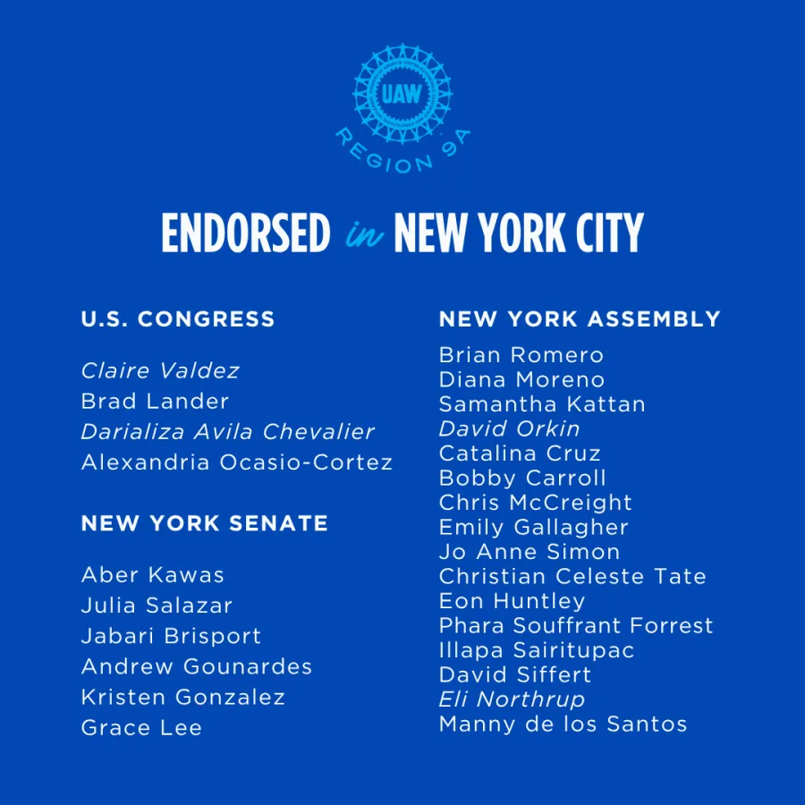 Endorsed in NYC - August 2026