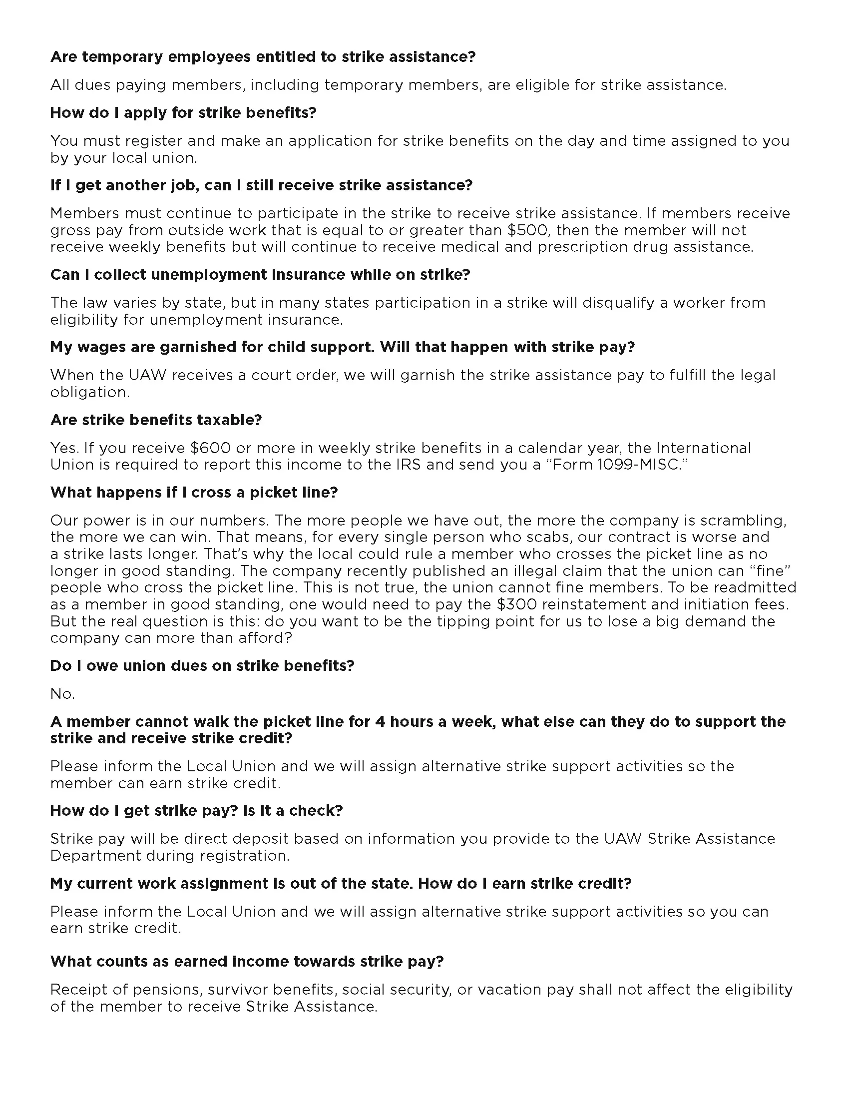 Local 571 MDA Strike FAQ Page 2