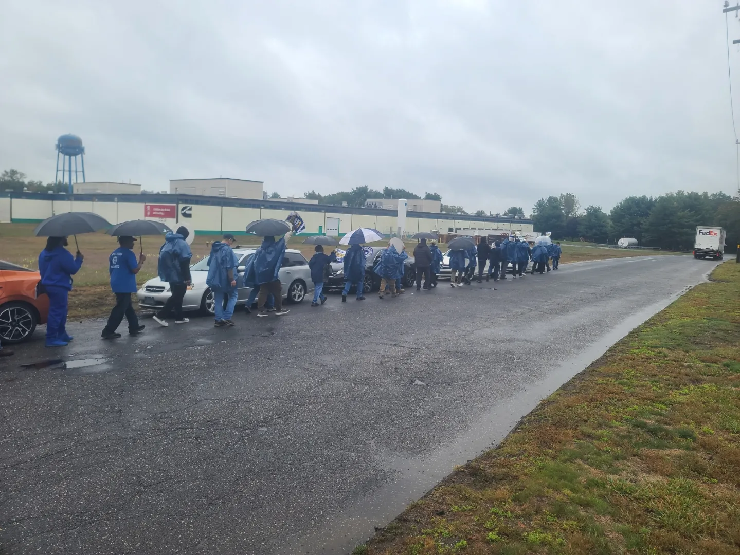 practice picket rally