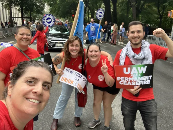 Local 2325 members at 2024 NYC Labor Day Parade