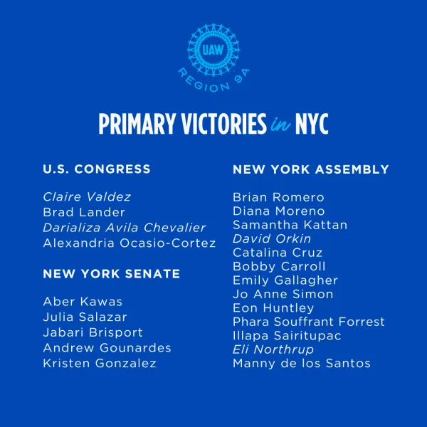 Primary Victories in NYC
