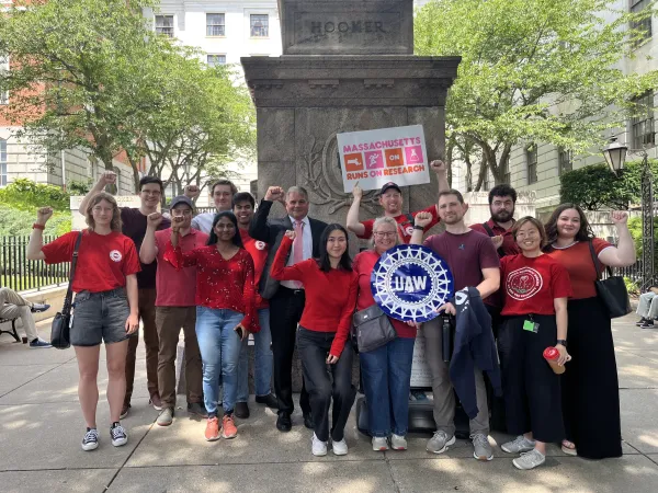 Massachusetts higher ed members lobbying for research funding in July 2026