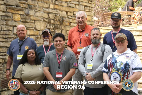 Region 9A delegates to the 2026 UAW Veterans Conference