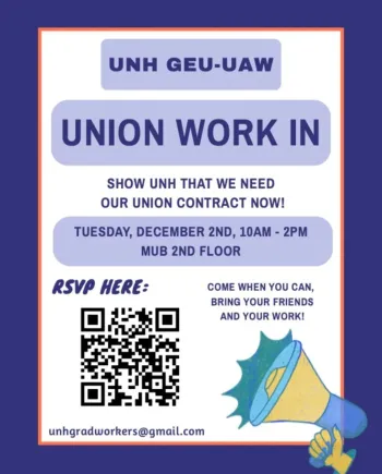 University of New Hampshire Graduate Employees Union Work-In