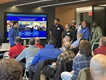 Local 379 members at December 2025 leadership meeting